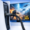 HDMI 2.1 кабель підключений до PS5 та сучасного телевізора