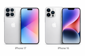 Сравнение iPhone 17 и iPhone 16 – два смартфона рядом